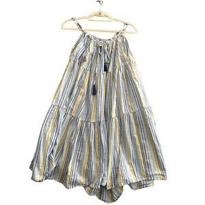 Striped Yellow and Blue Sundress